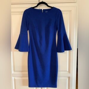 Calvin Klein Royal blue sheath dress, size 2